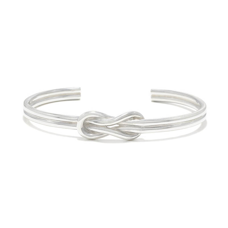 Eternal Knot Bangle Silver