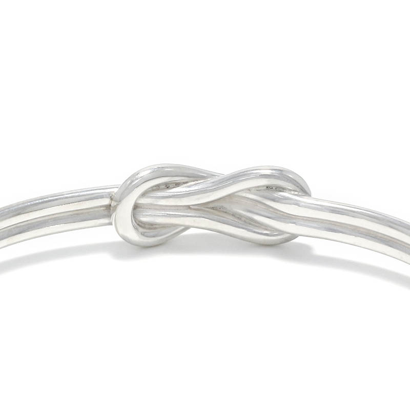 Eternal Knot Bangle Silver