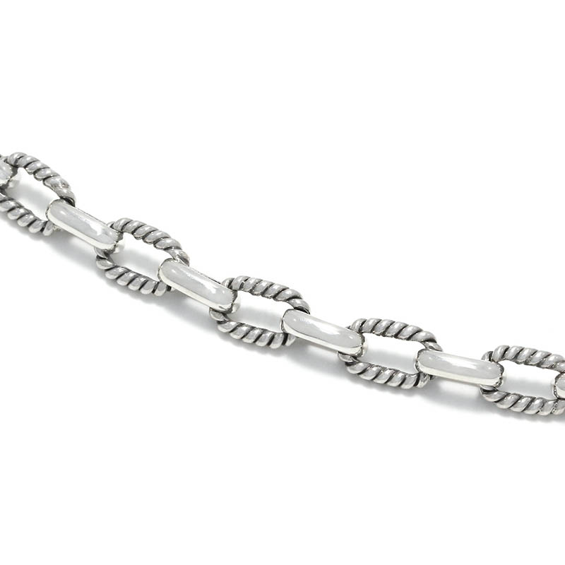 Twist Silver Combination Chain Bracelet