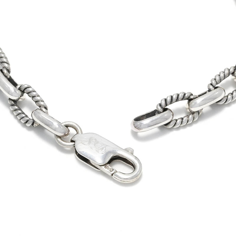 Twist Silver Combination Chain Bracelet