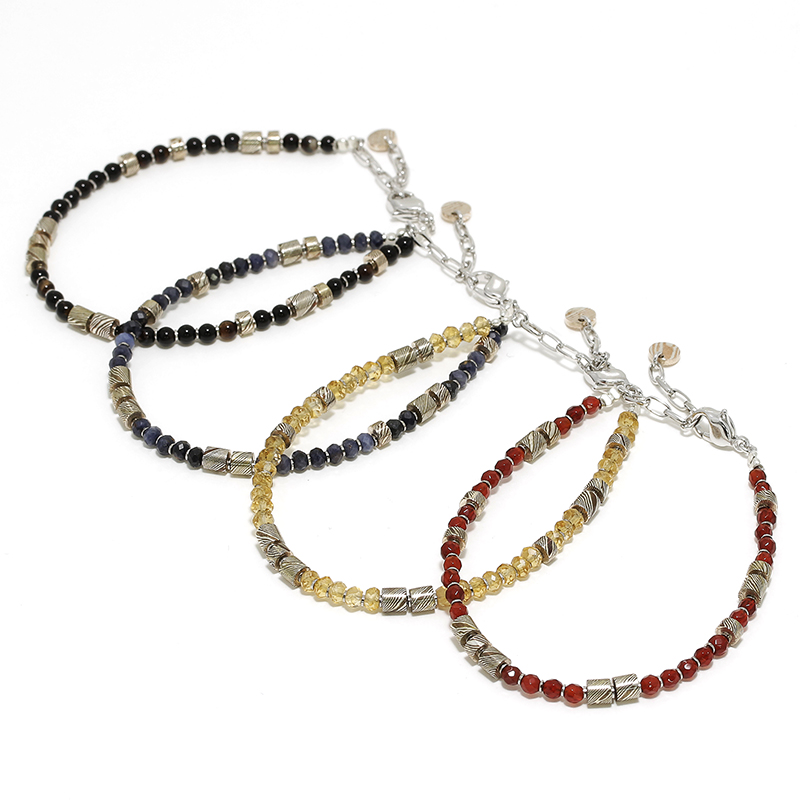 MOKUME Slice Beads Bracelet