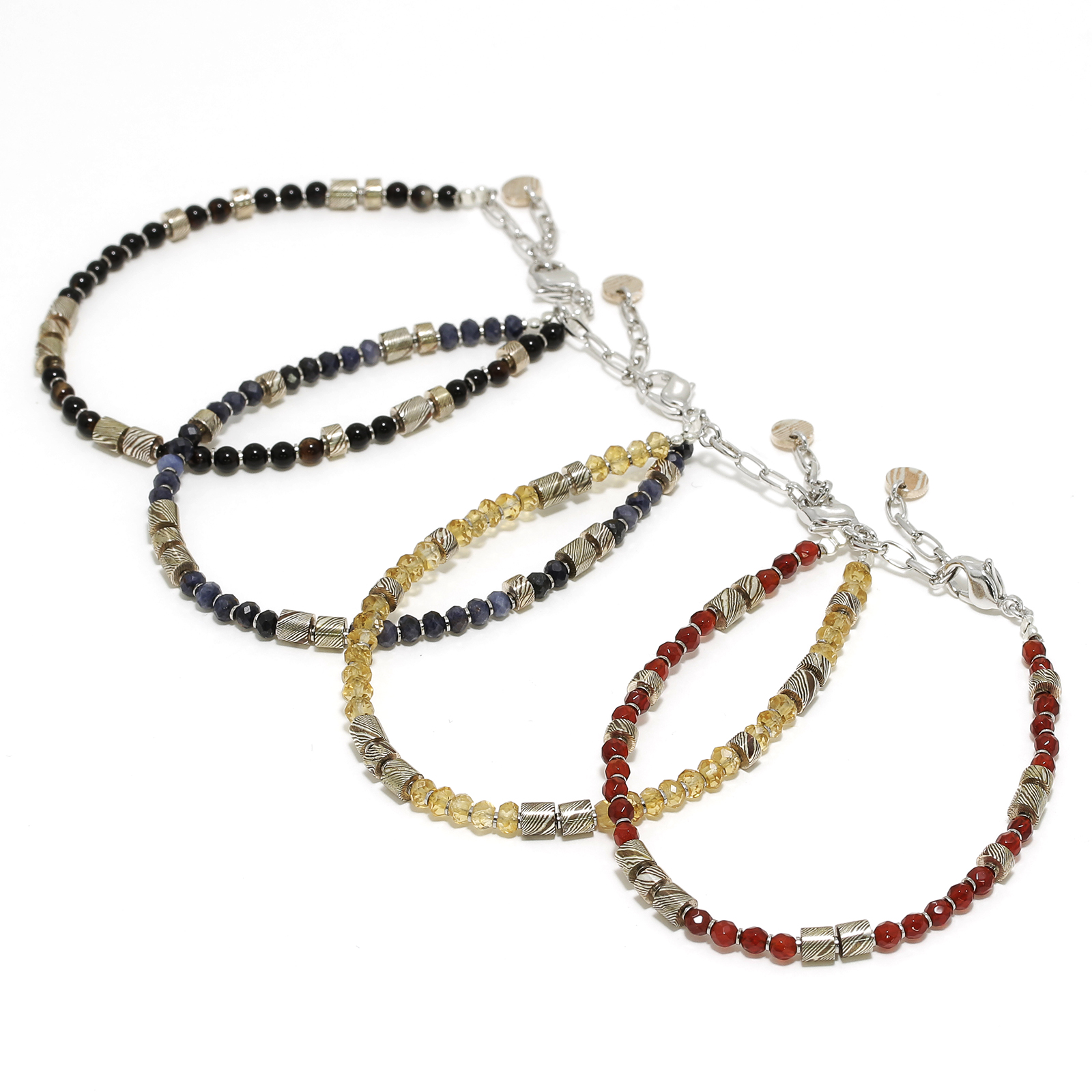 MOKUME Slice Beads Bracelet
