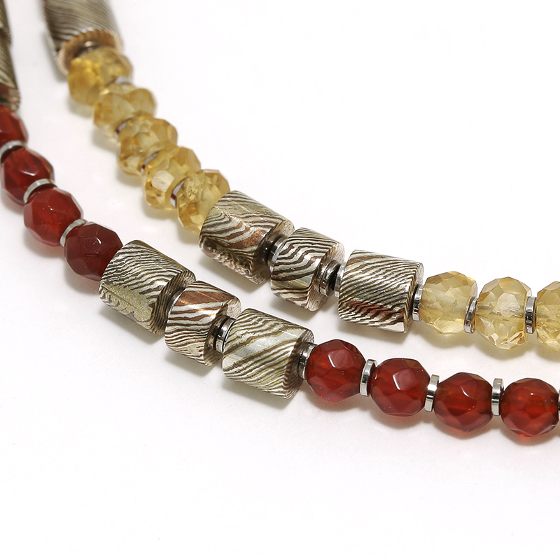 MOKUME Slice Beads Bracelet