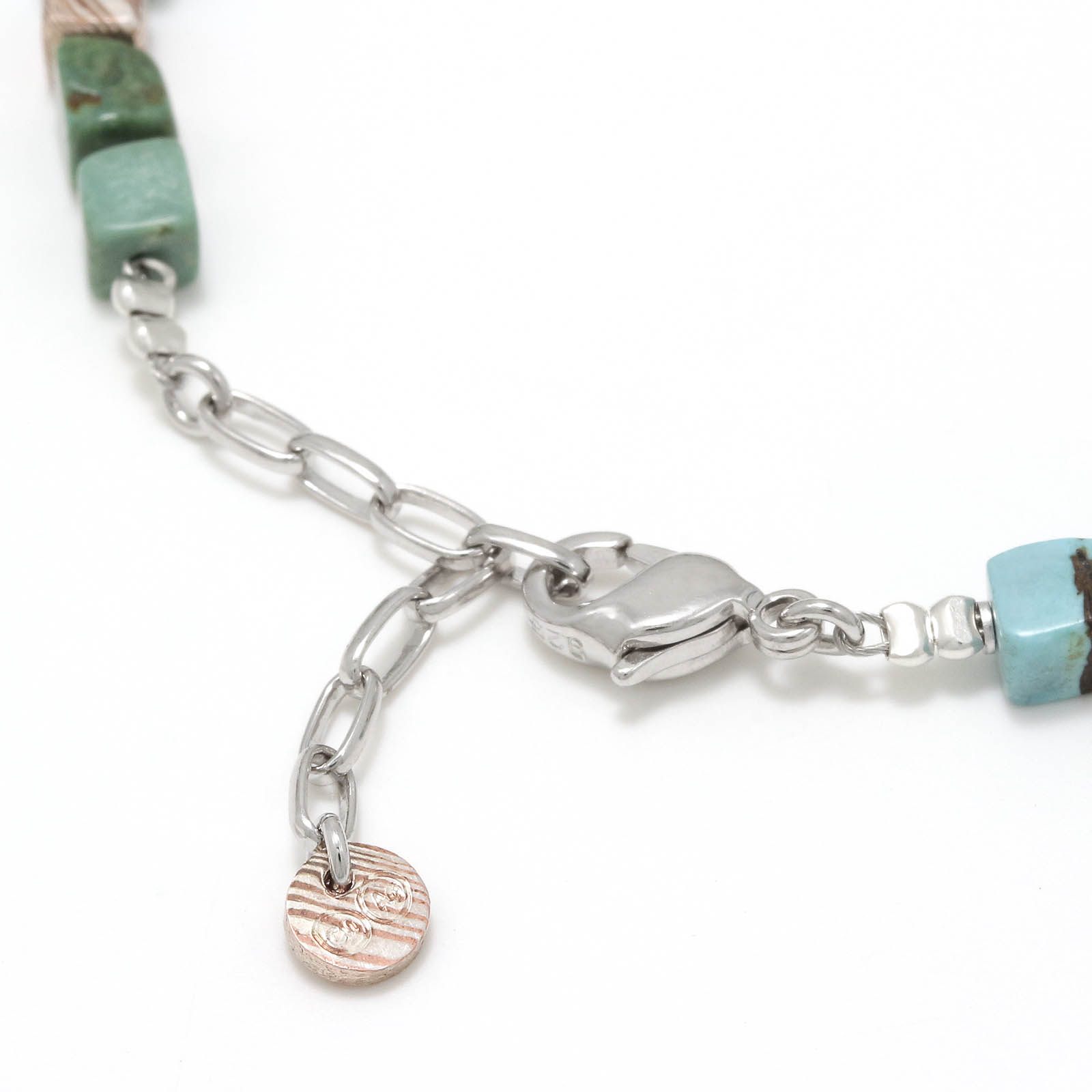 MOKUME Cube Beads Bracelet - Turquoise 2nd.