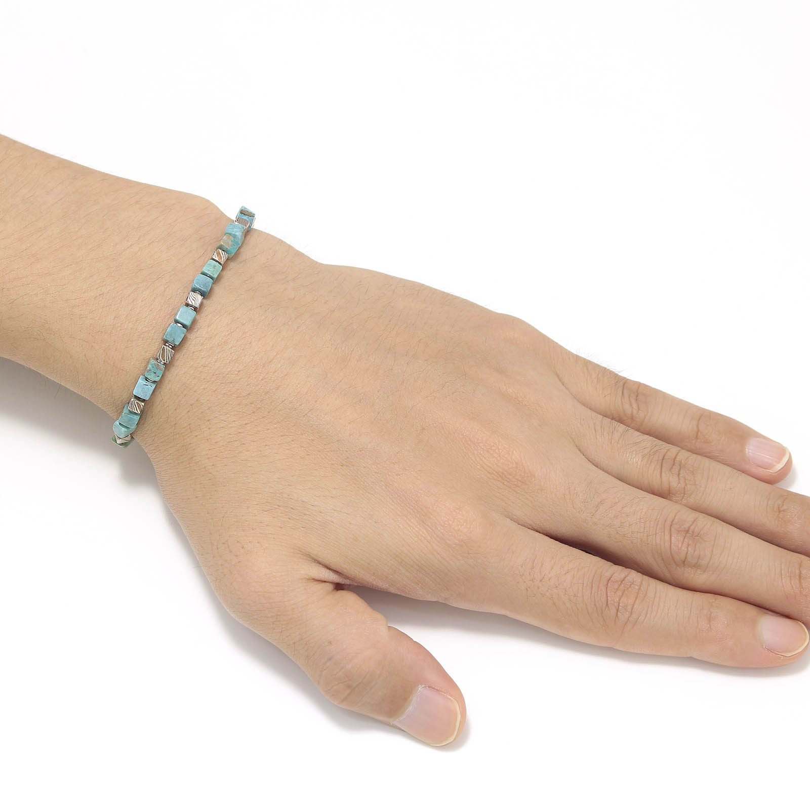 MOKUME Cube Beads Bracelet - Turquoise 2nd.