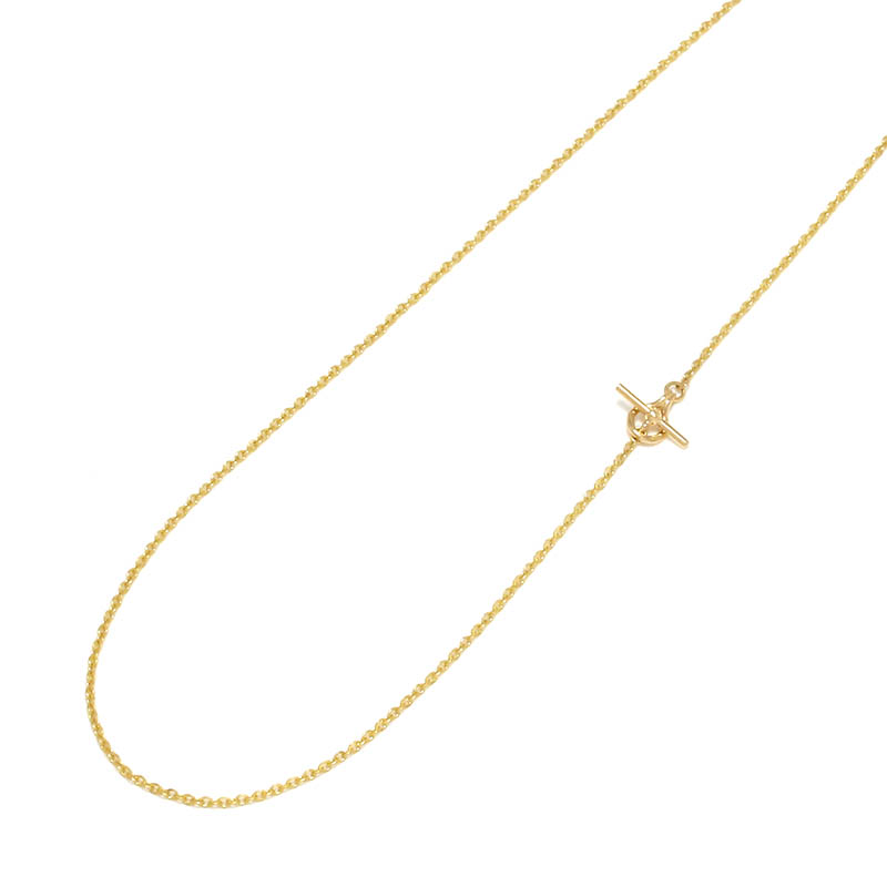 21K YG Temple Circle Chain