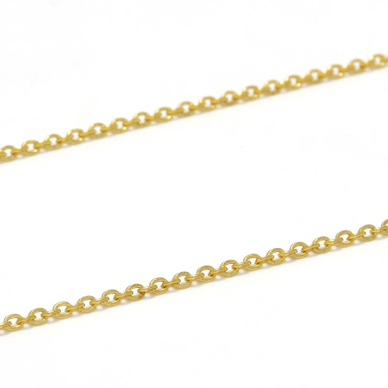21K YG Temple Circle Chain