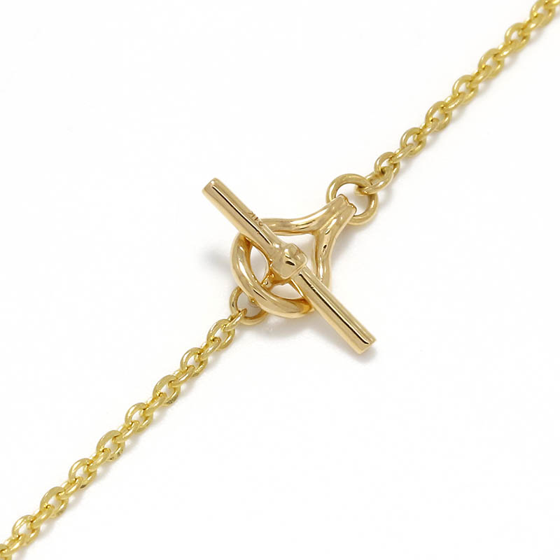 21K YG Temple Circle Chain