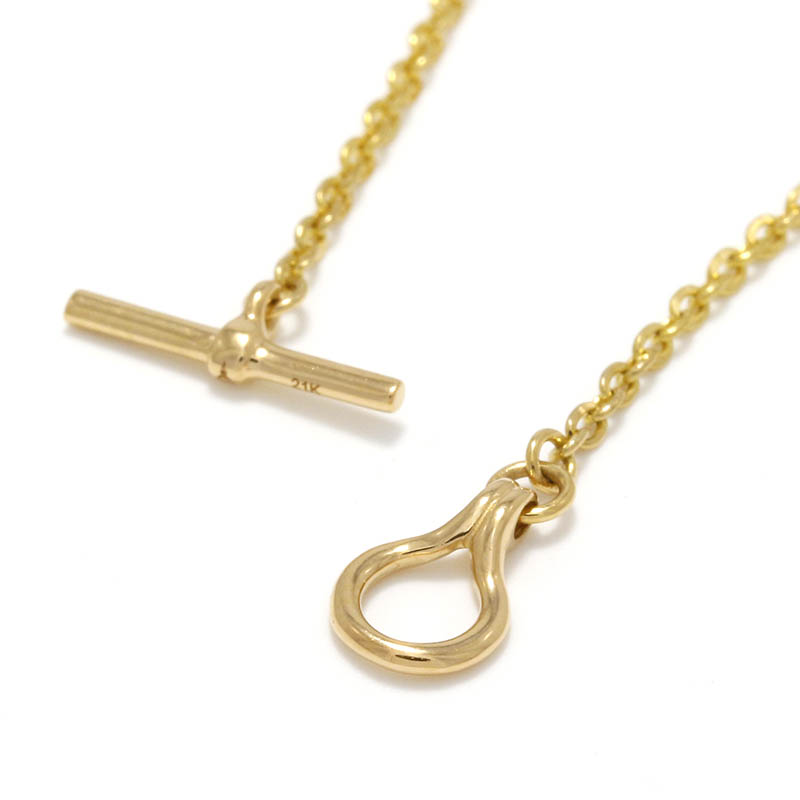 21K YG Temple Circle Chain