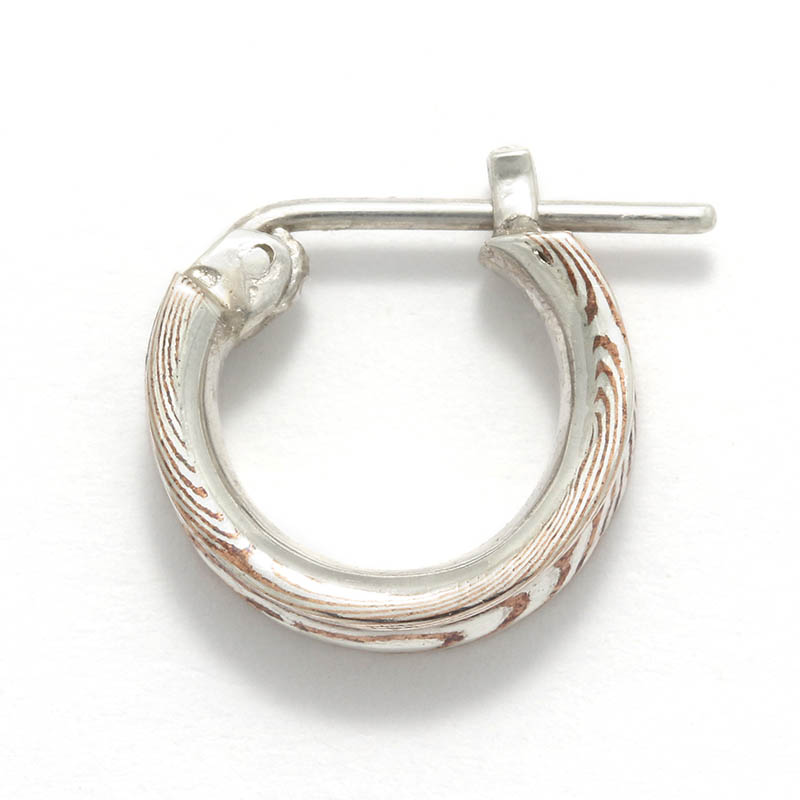 MOKUME Curvature Hoop Pierce