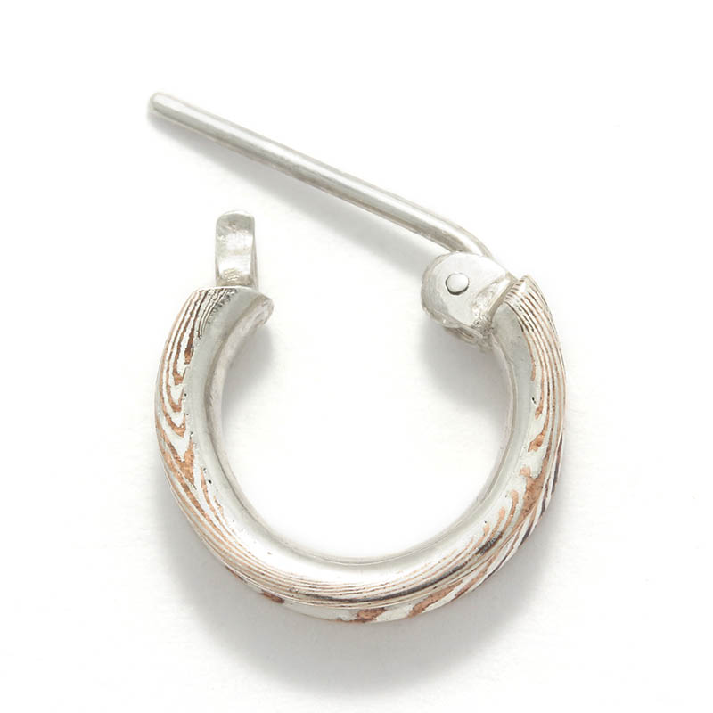 MOKUME Curvature Hoop Pierce