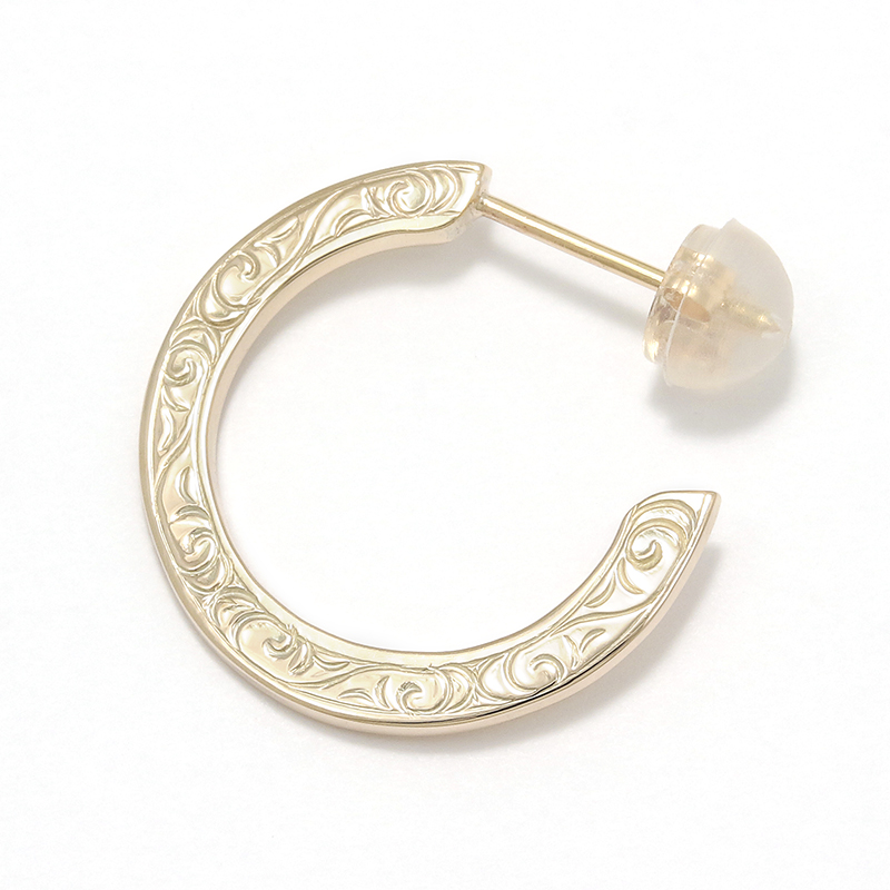 10K Eternal Carving Hoop Pierce