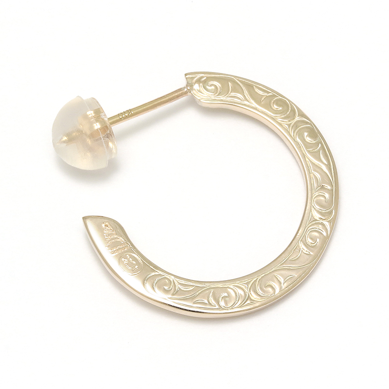 10K Eternal Carving Hoop Pierce