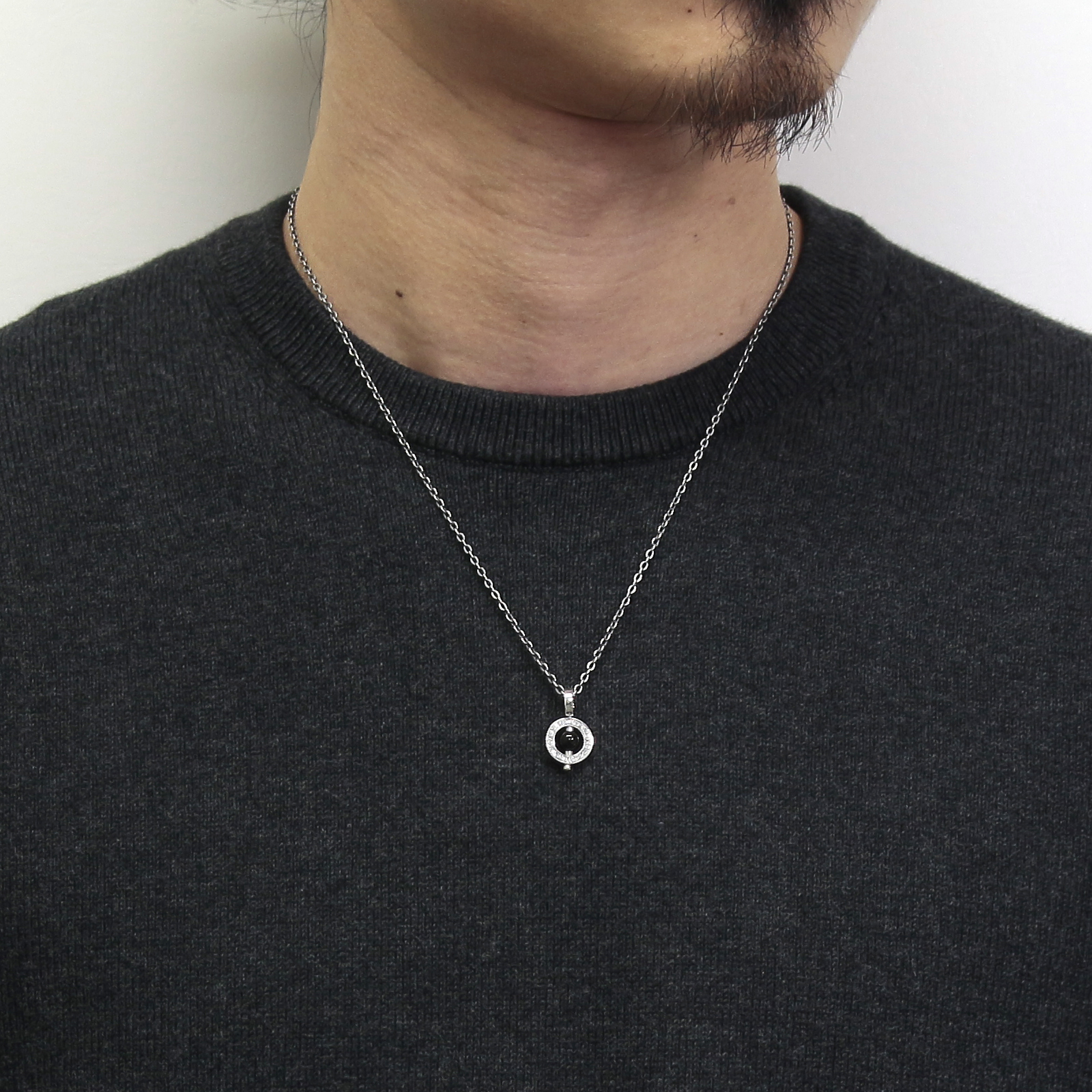 Eternal Carving Bramanda Necklace SV/Onyx