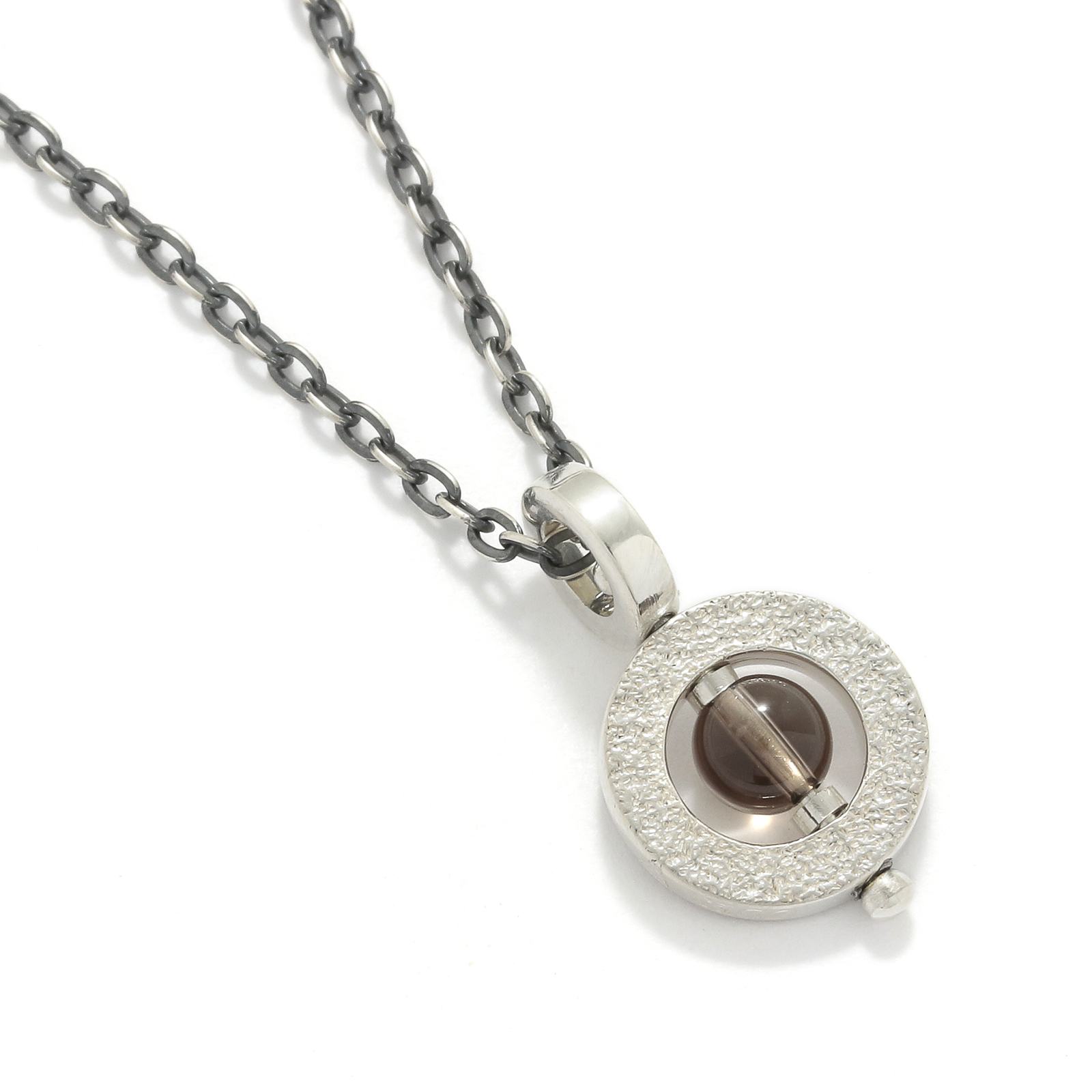 Eternal Carving Bramanda Necklace SV/Smoky Quartz