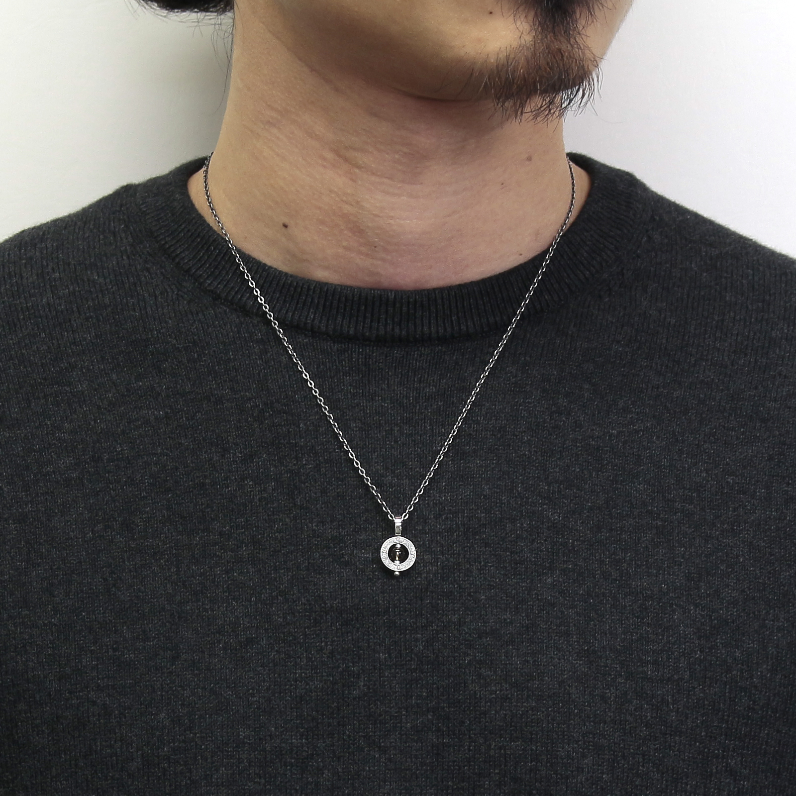 Eternal Carving Bramanda Necklace SV/Smoky Quartz