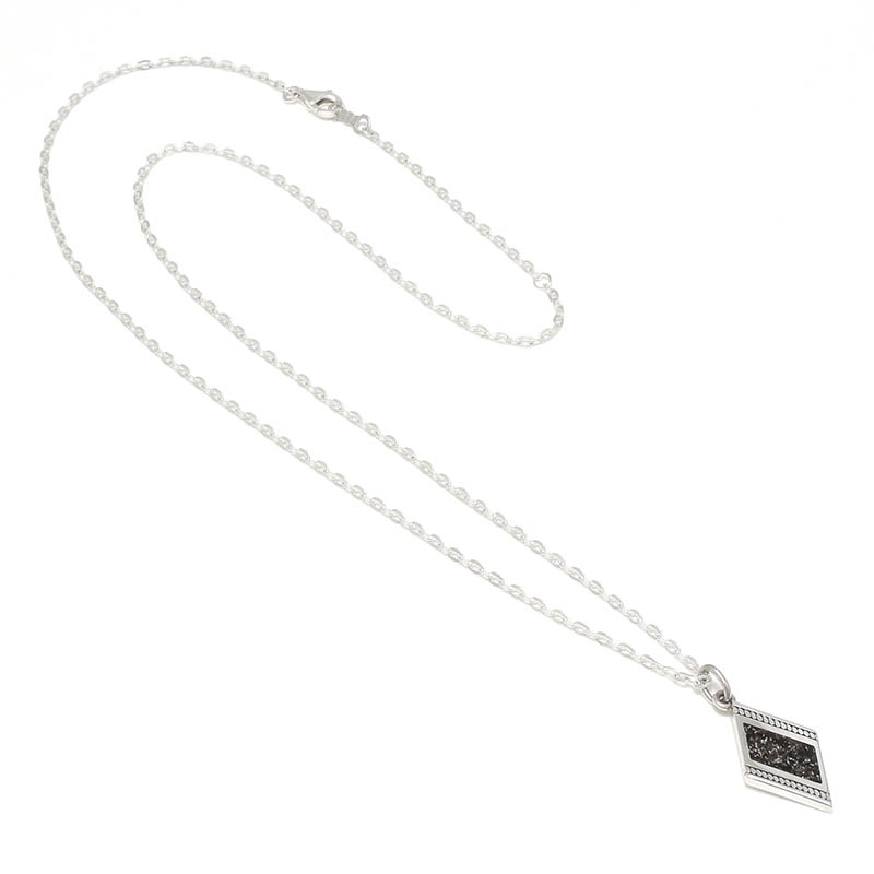 ONX Filled Dia Shape Necklace