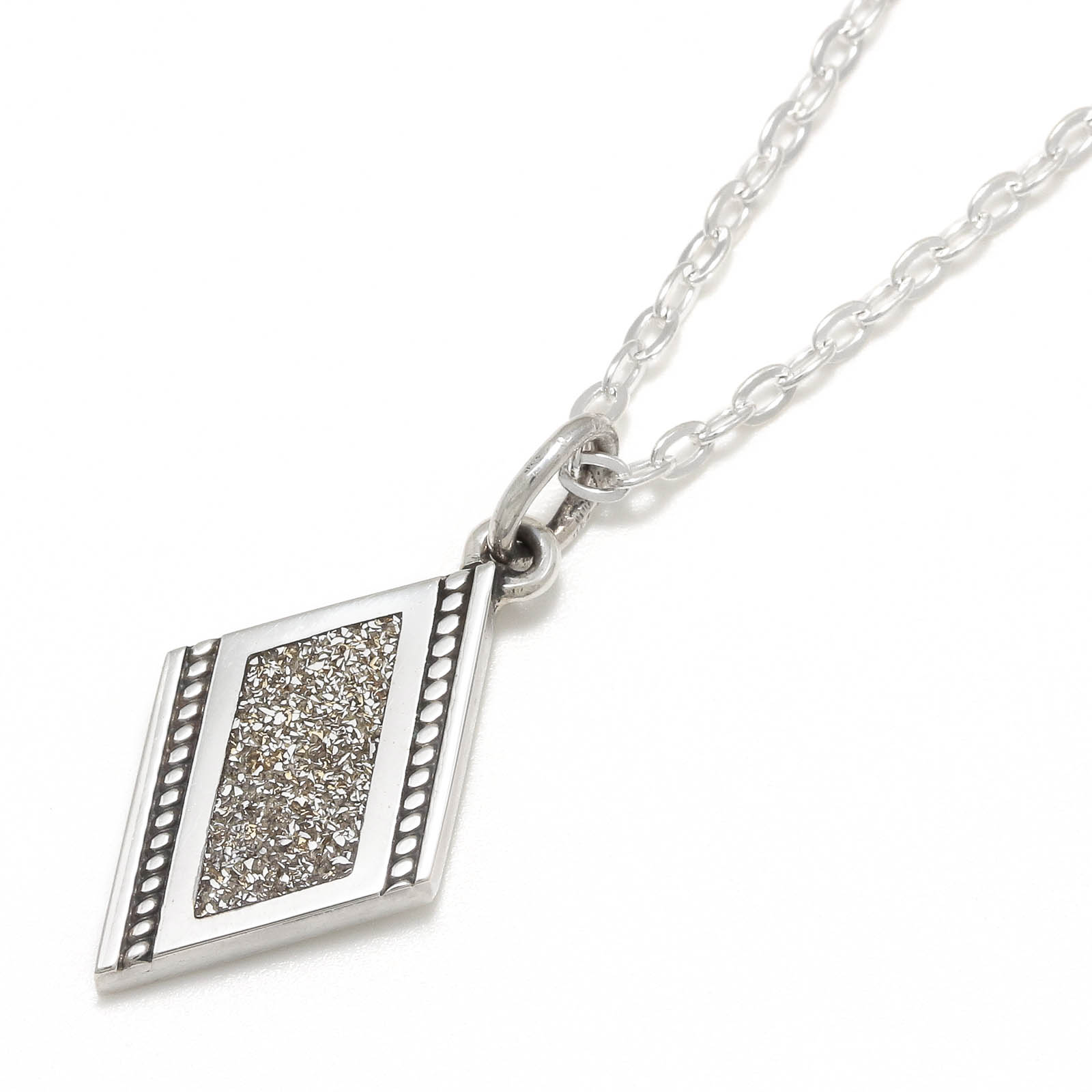 S.G Filled Dia Shape Necklace