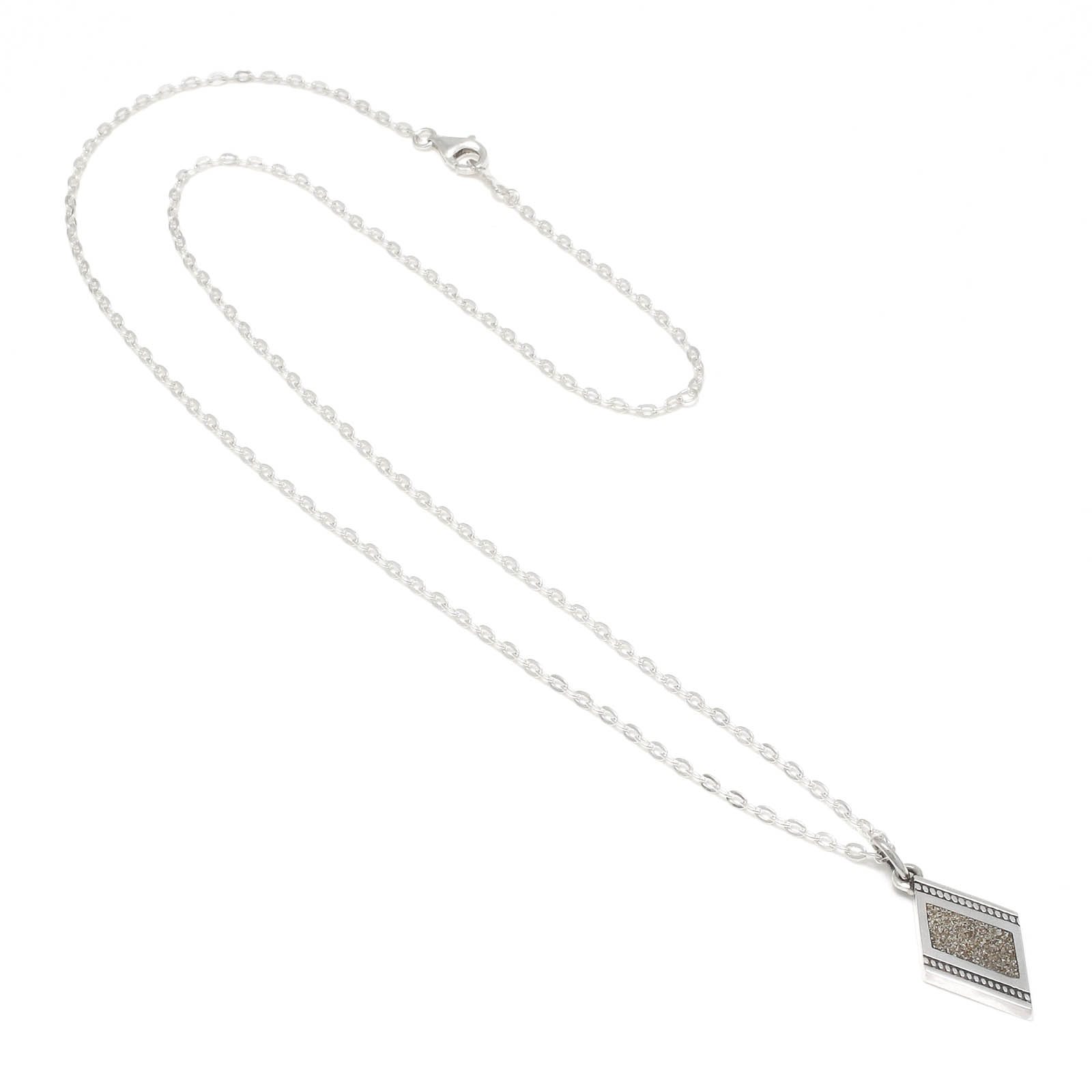 S.G Filled Dia Shape Necklace