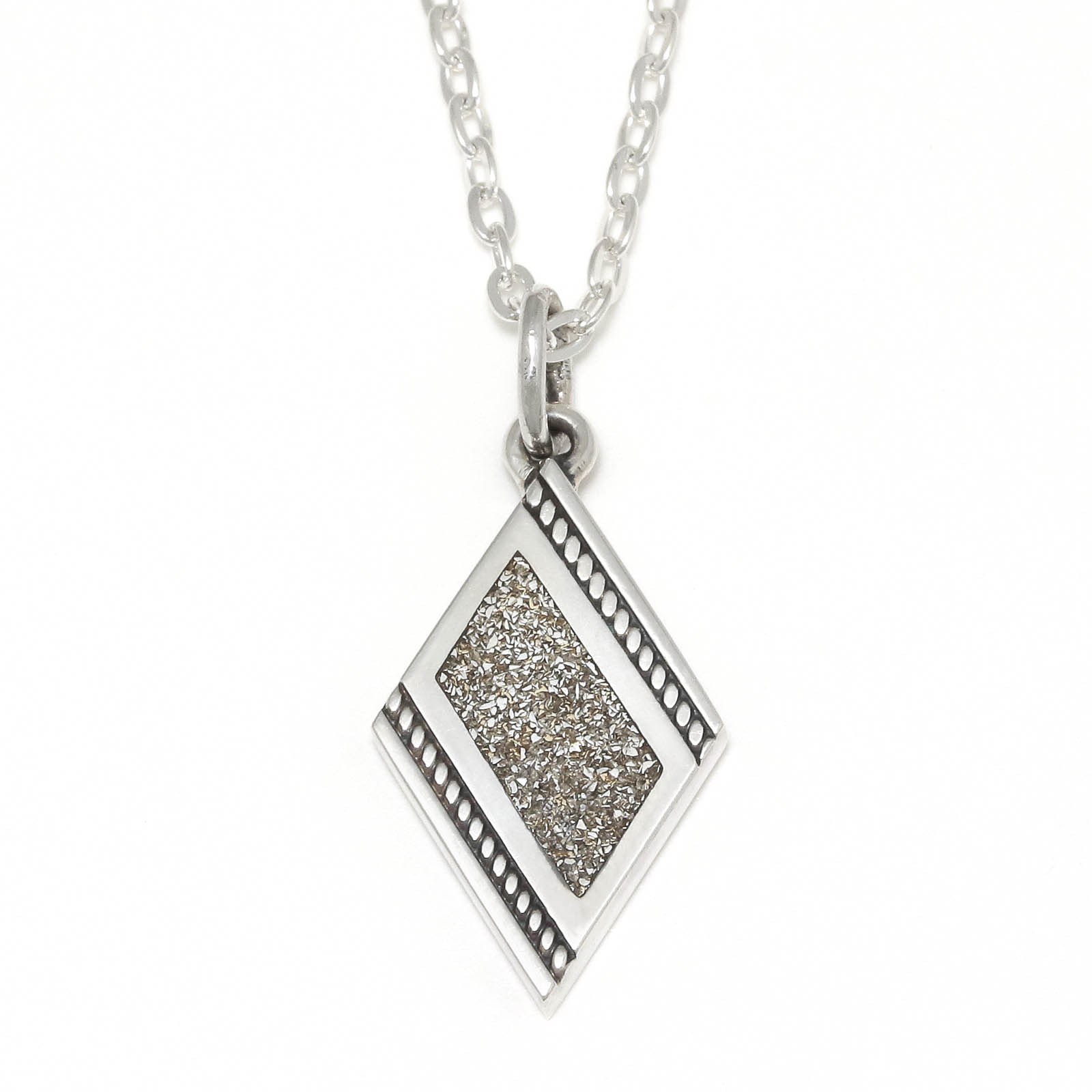 S.G Filled Dia Shape Necklace