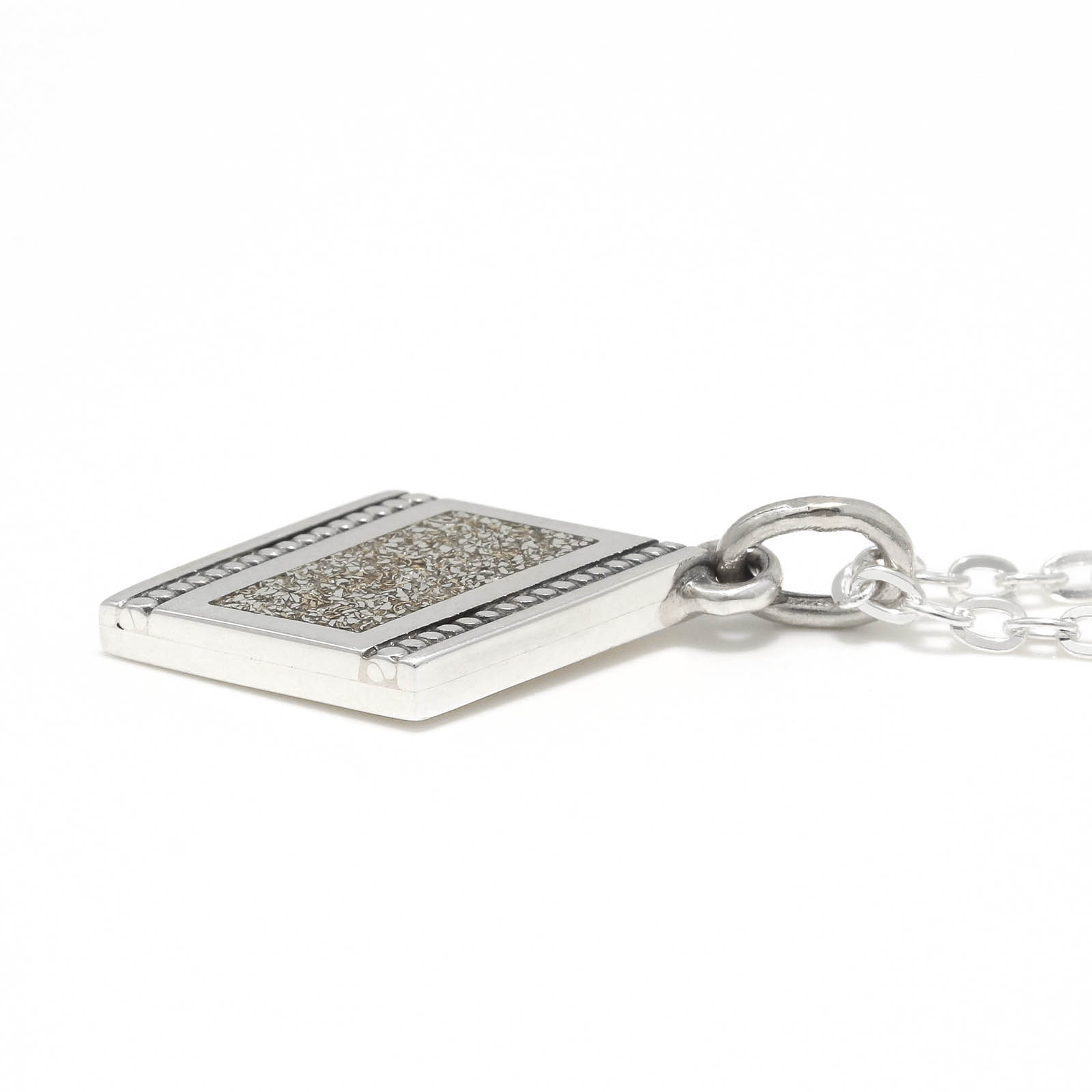 S.G Filled Dia Shape Necklace