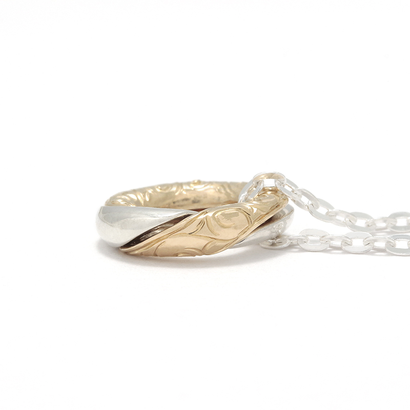 Gimmel Ring Necklace - Silver×10K