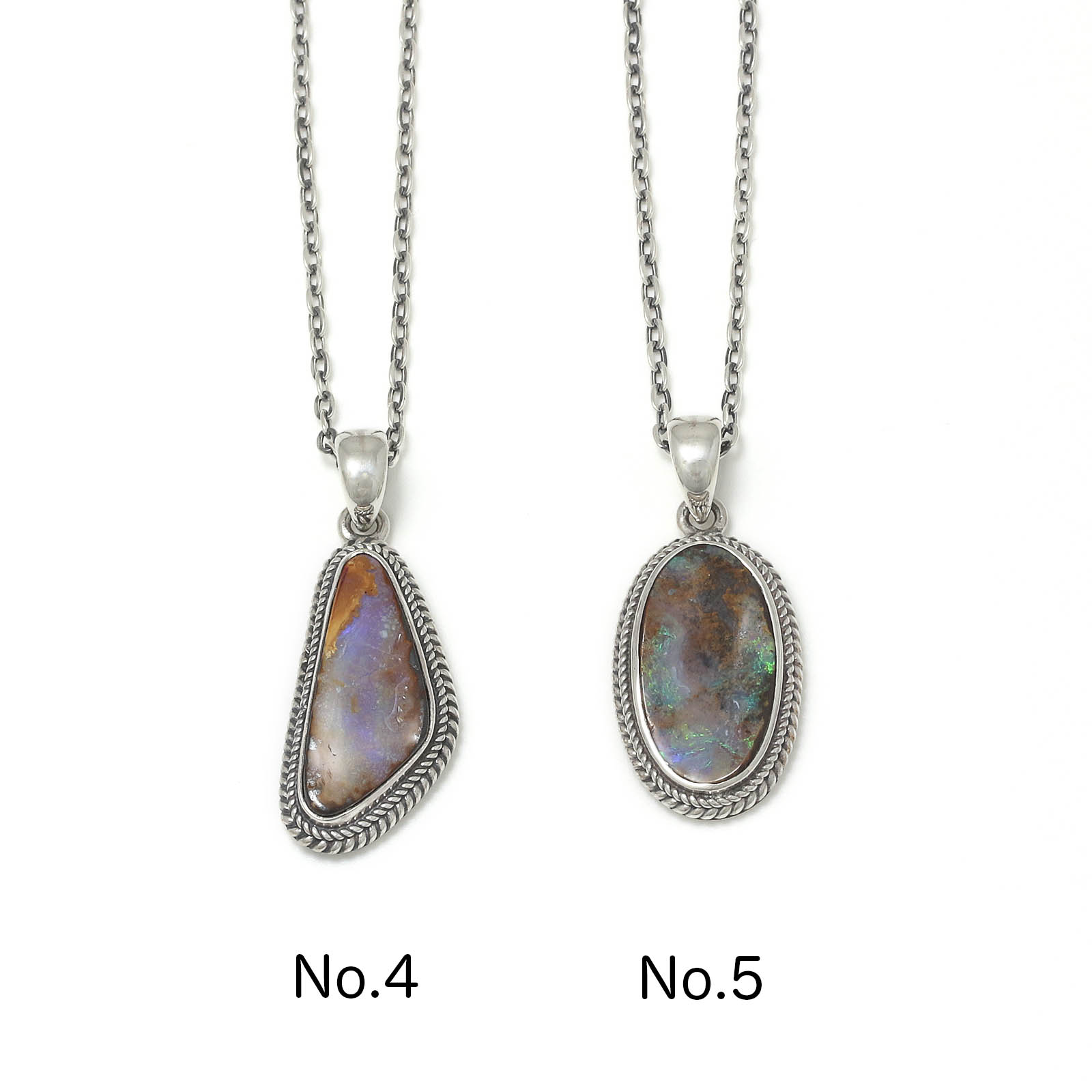 Large Opal Stone Necklace