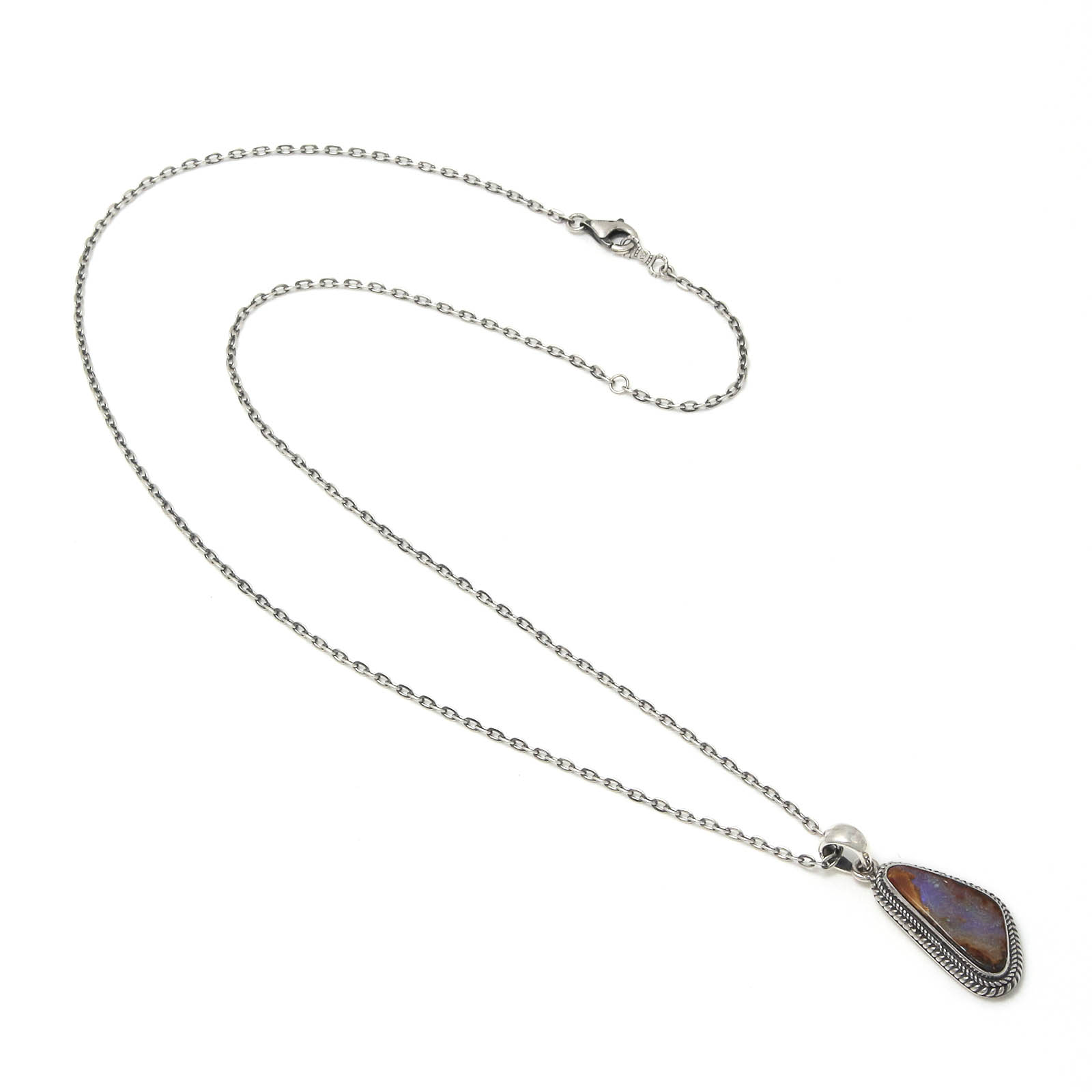 Large Opal Stone Necklace