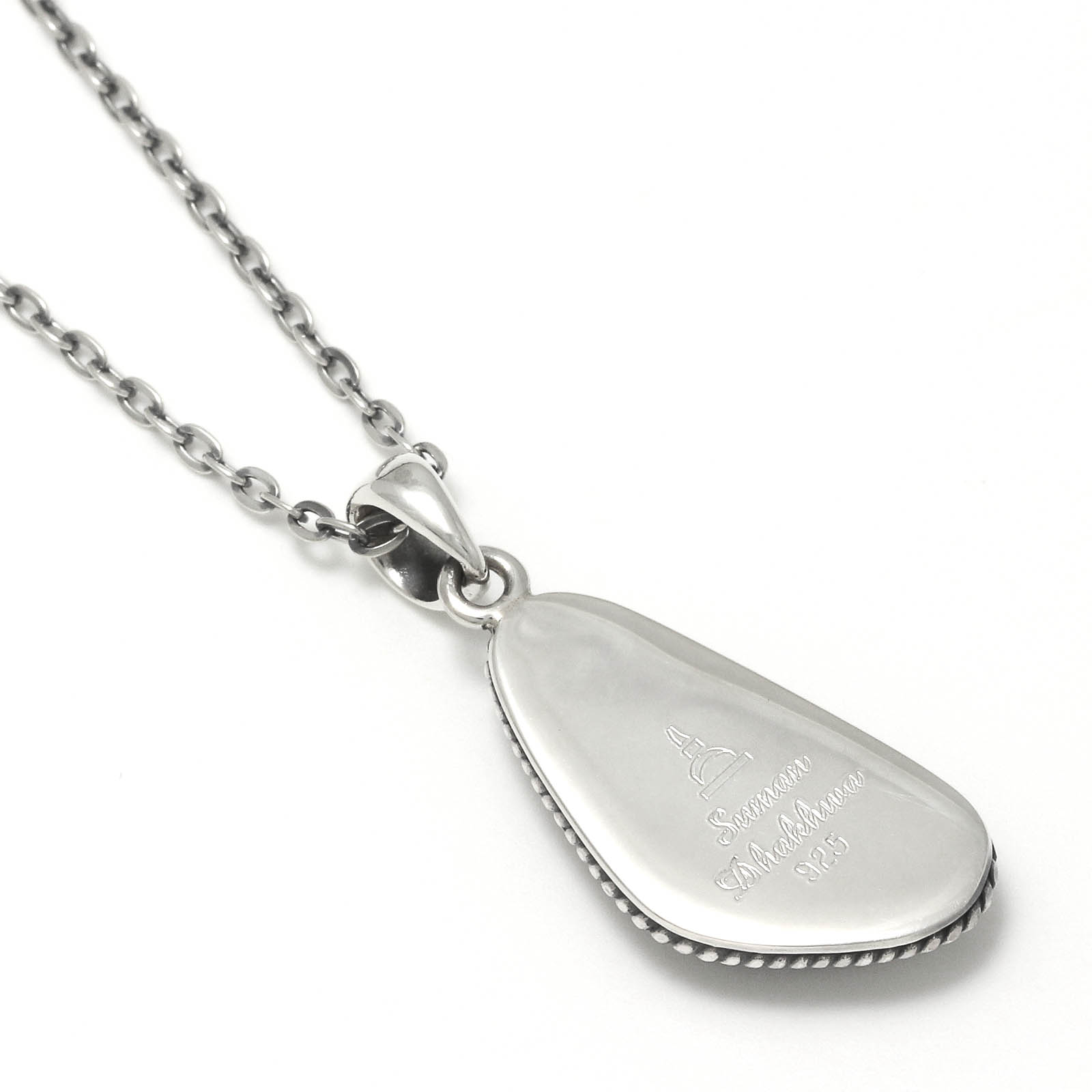 Large Opal Stone Necklace