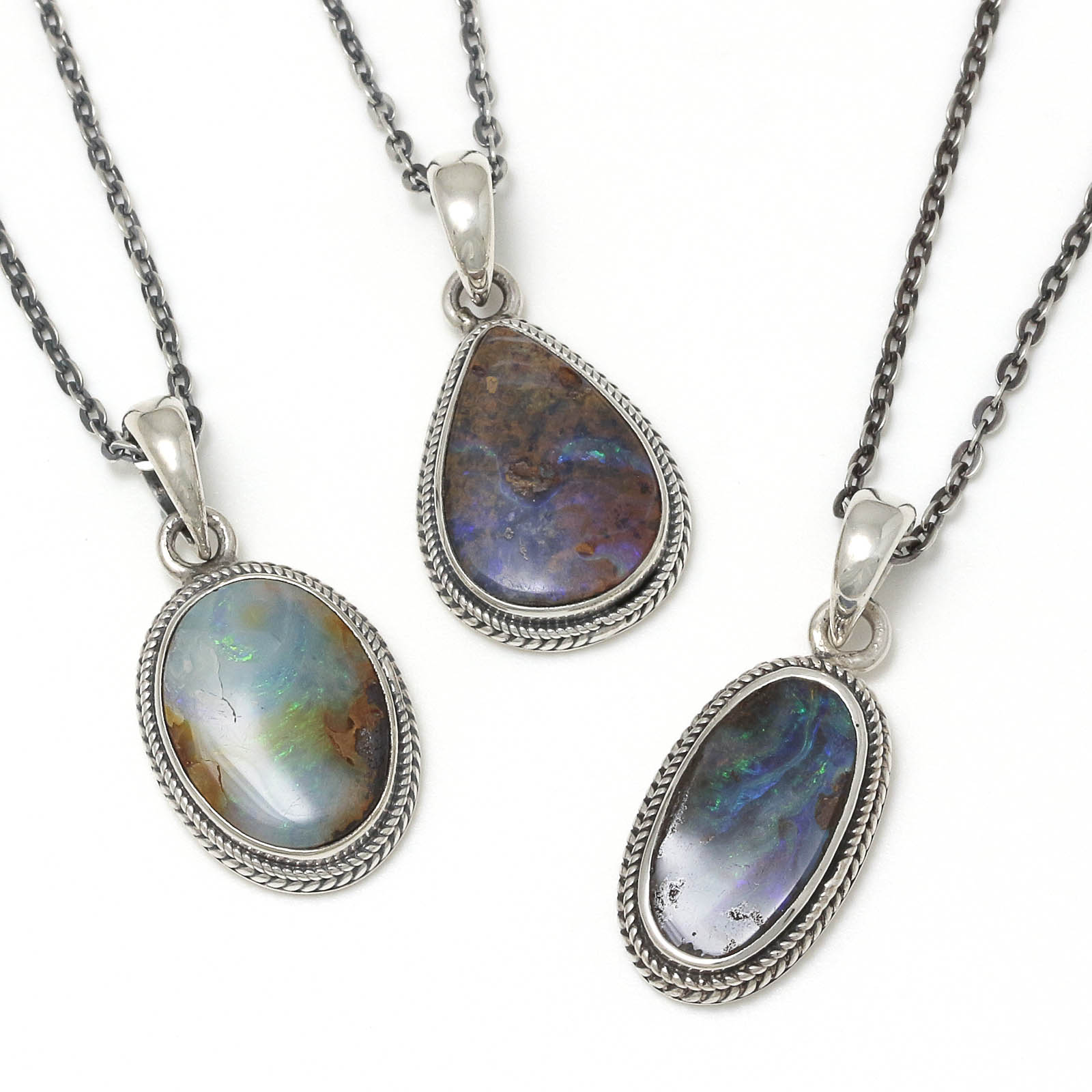 Medium Opal Stone Necklace