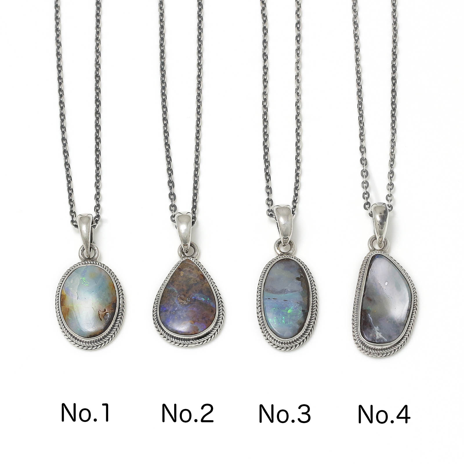 Medium Opal Stone Necklace