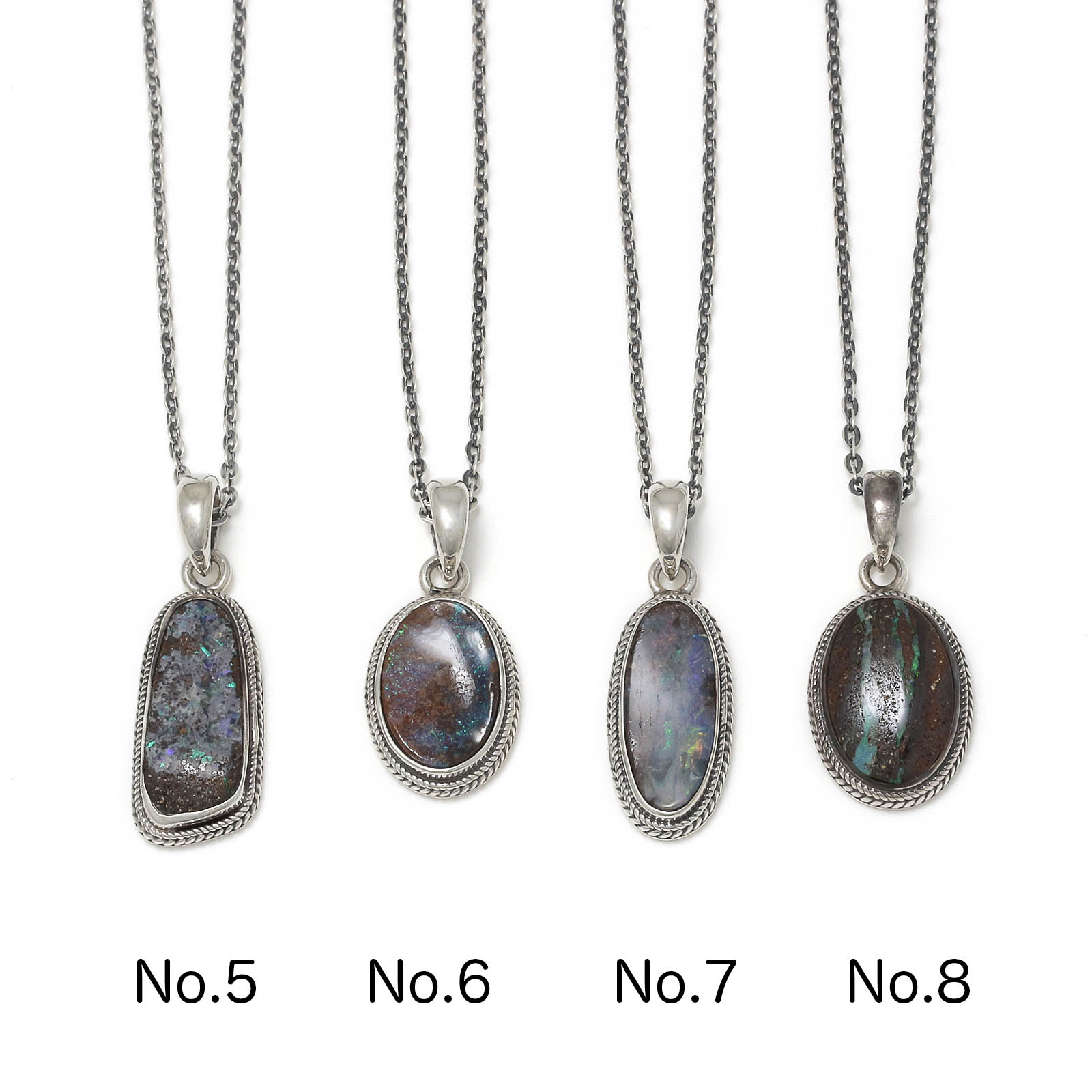 Medium Opal Stone Necklace