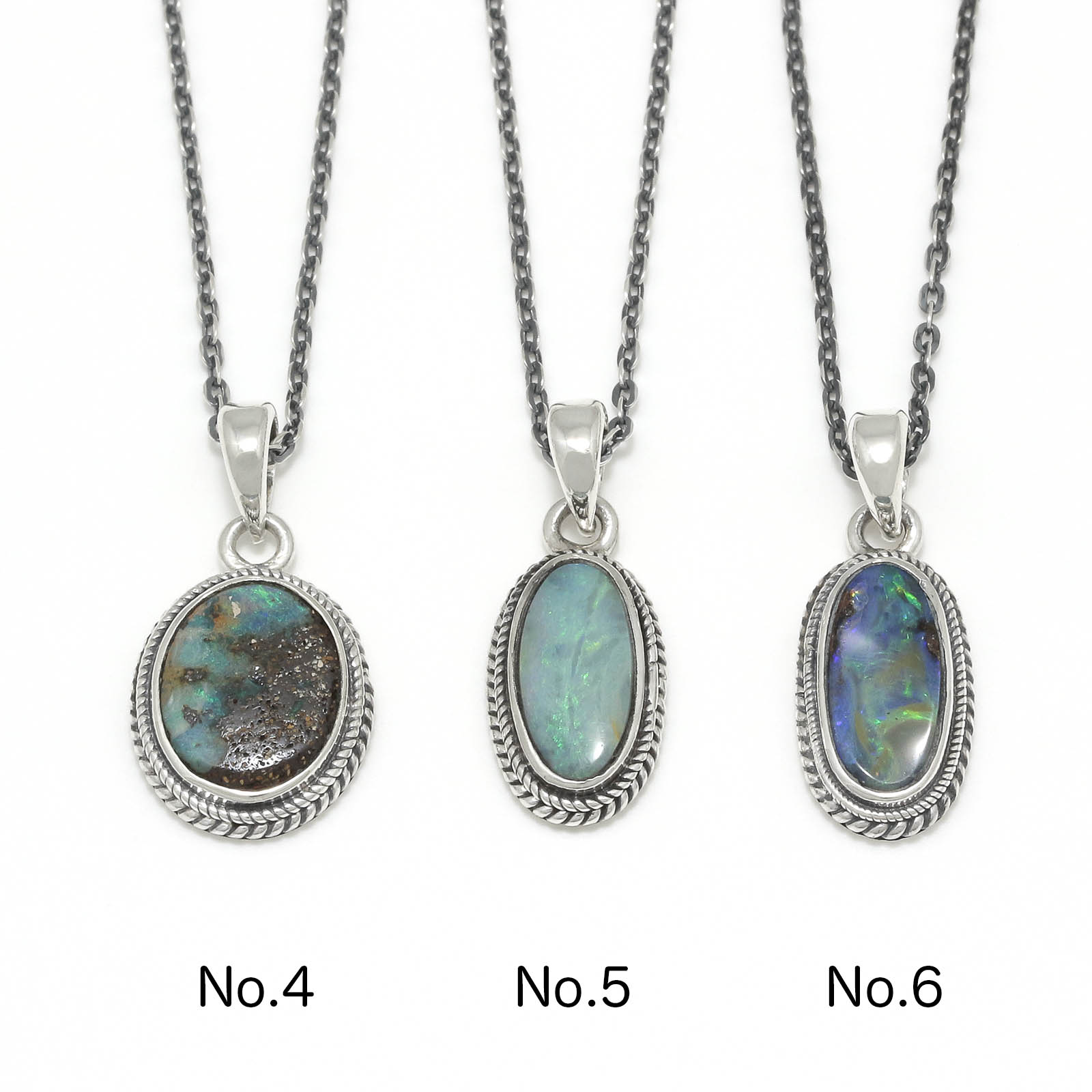 Small Opal Stone Necklace
