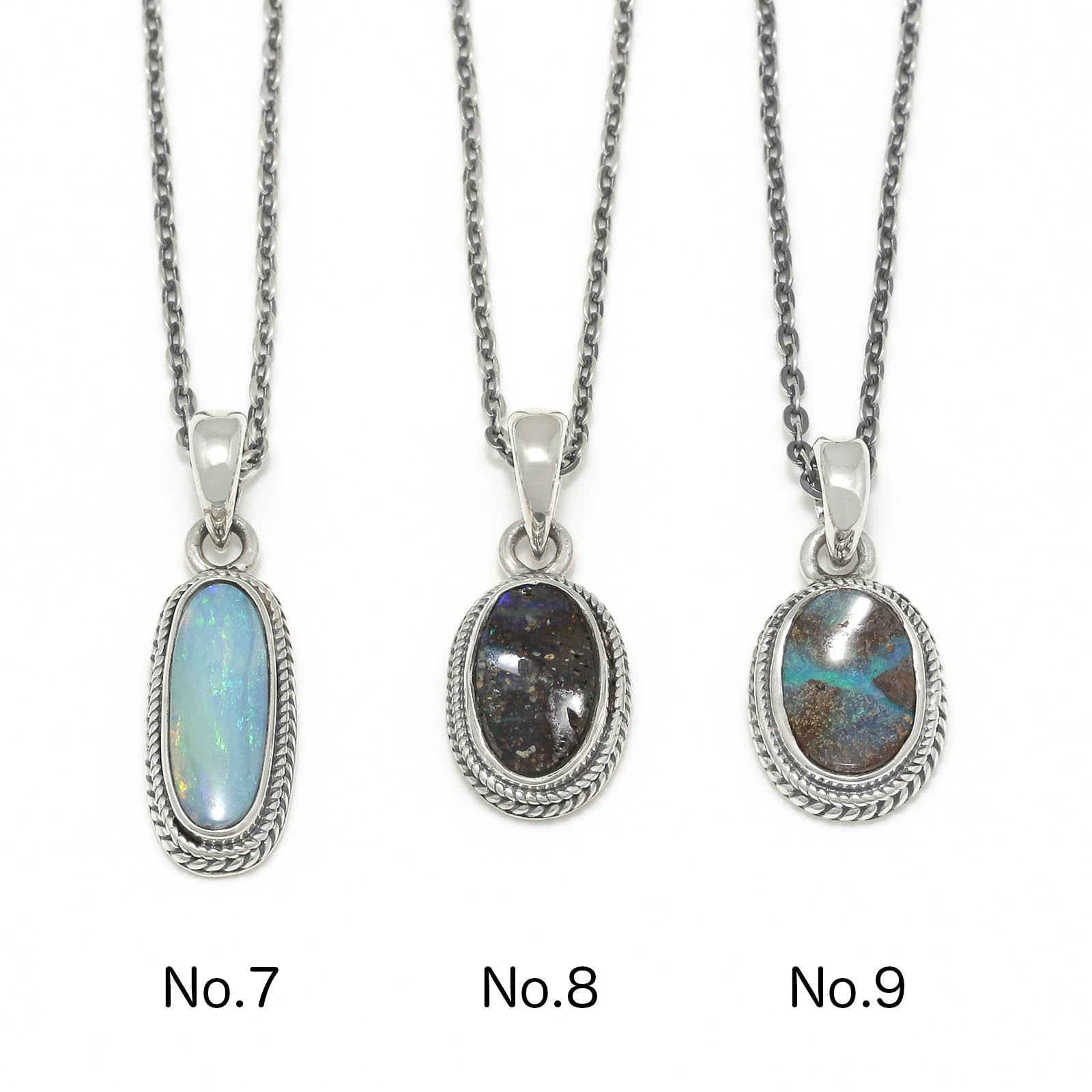 Small Opal Stone Necklace