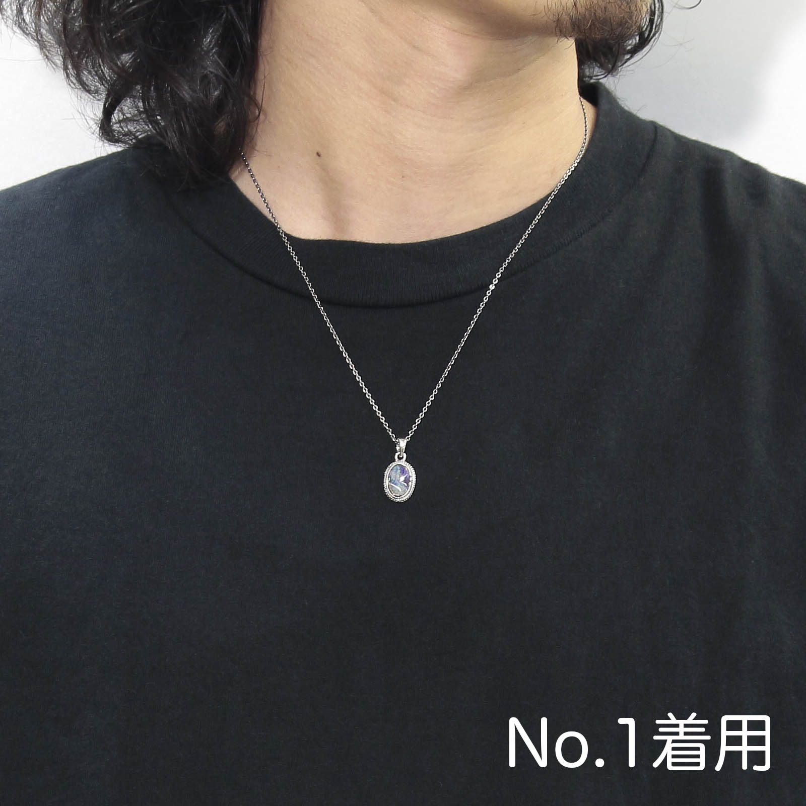 Small Opal Stone Necklace