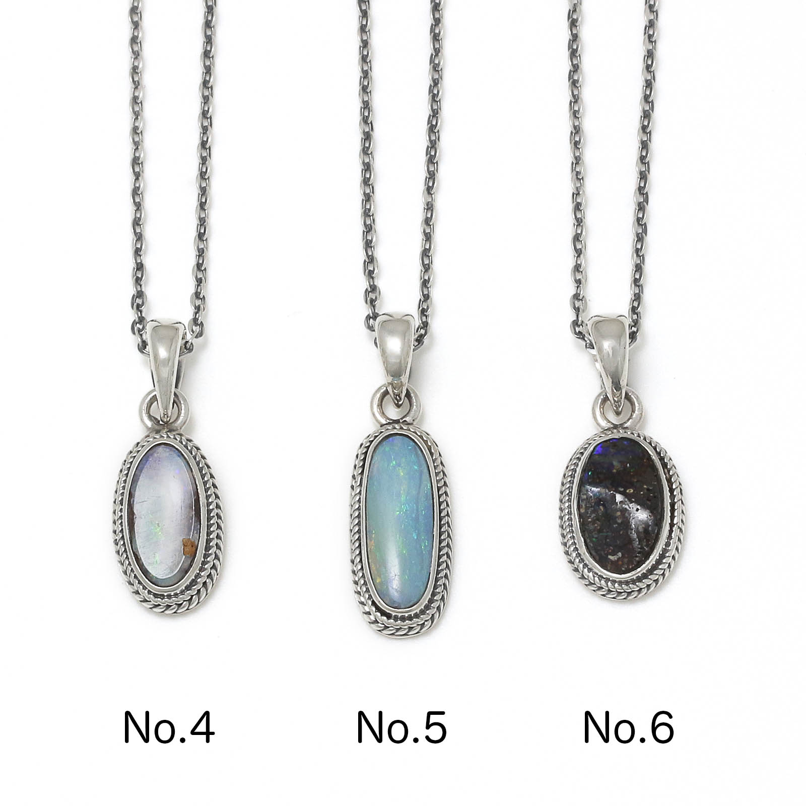 Small Opal Stone Necklace
