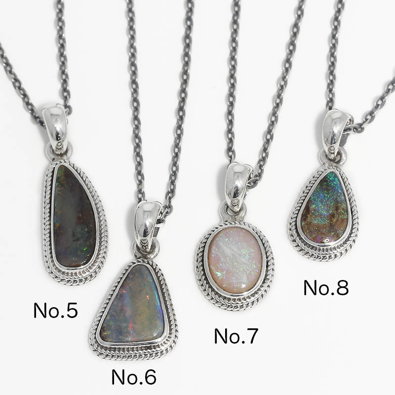 Small Opal Stone Necklace