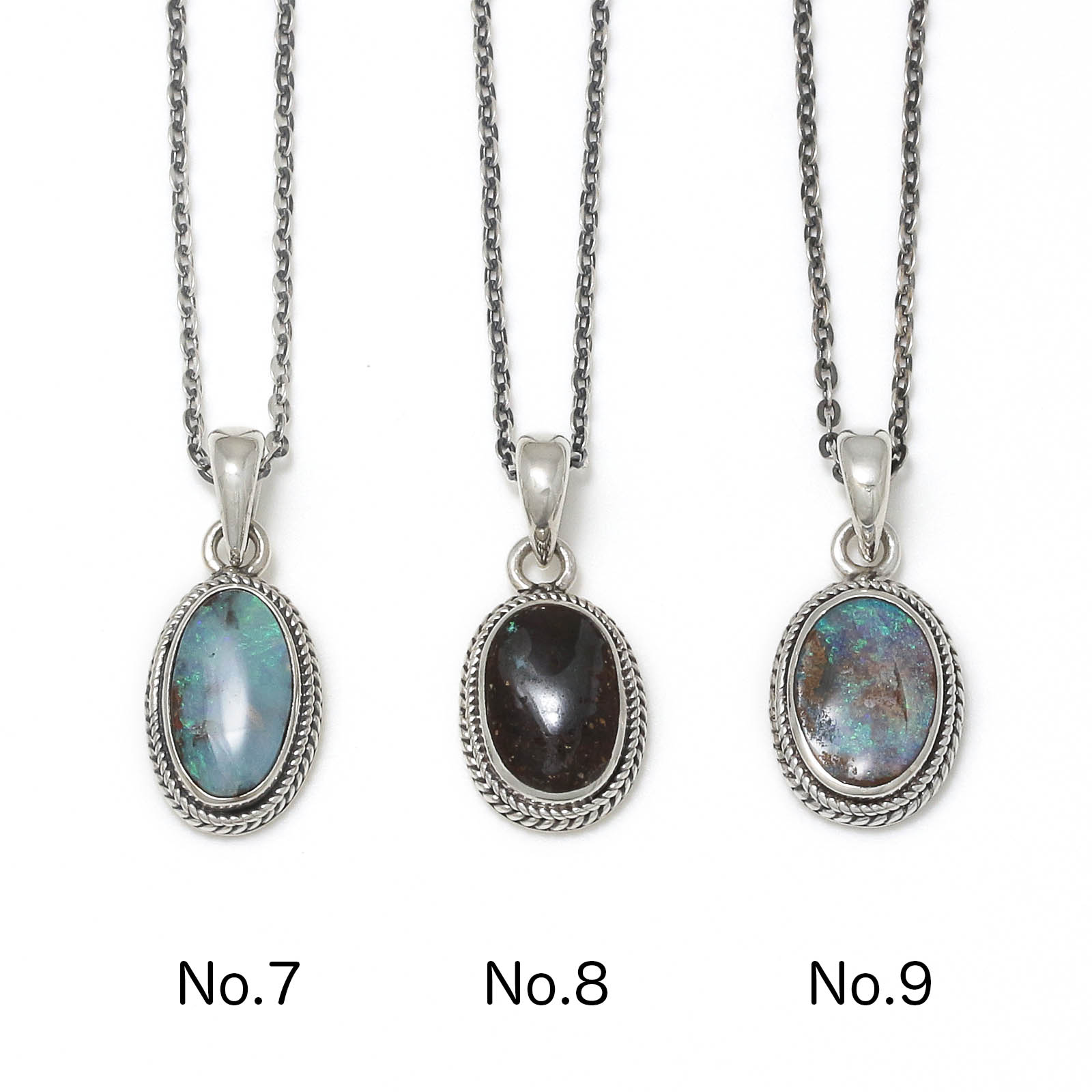 Small Opal Stone Necklace
