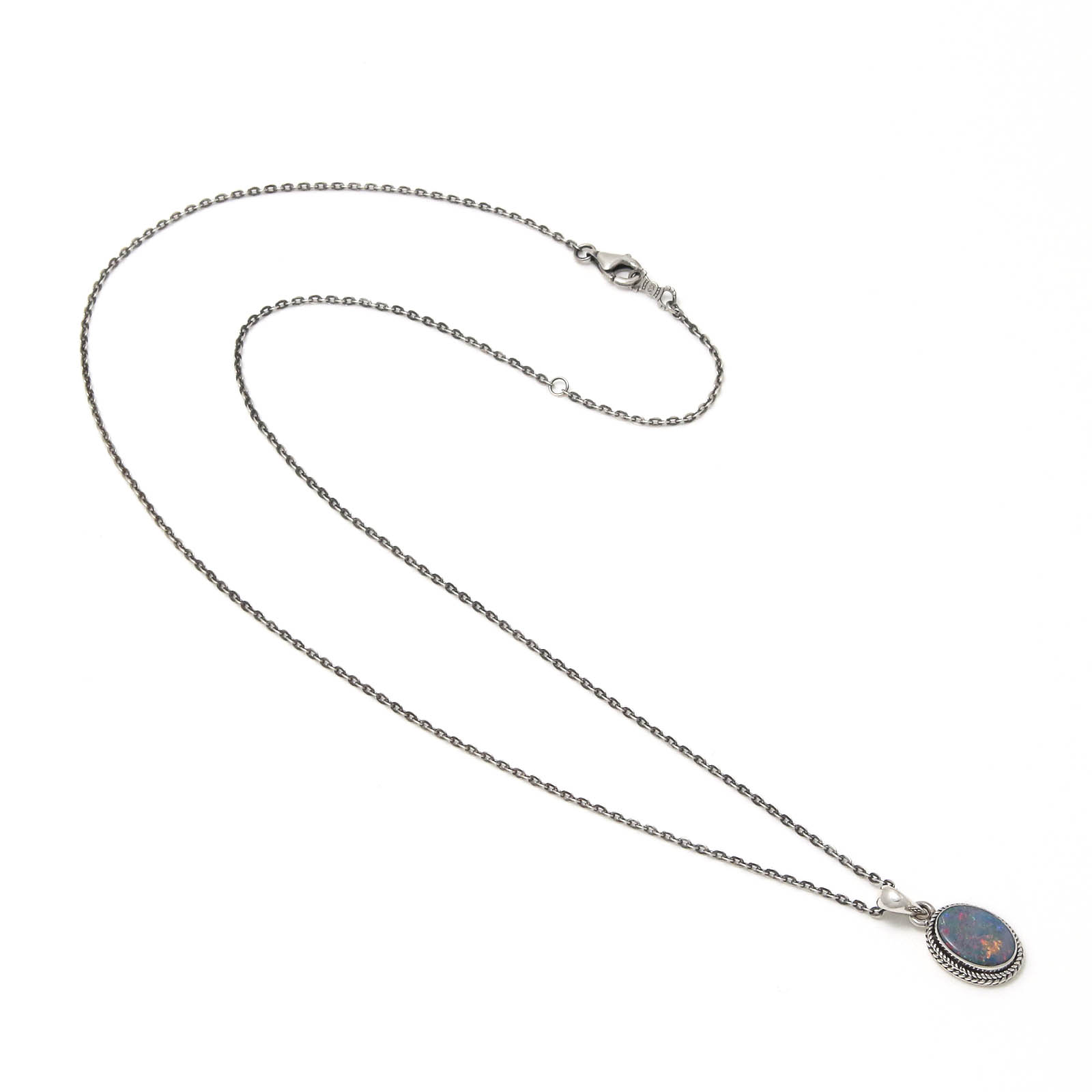 Small Opal Stone Necklace