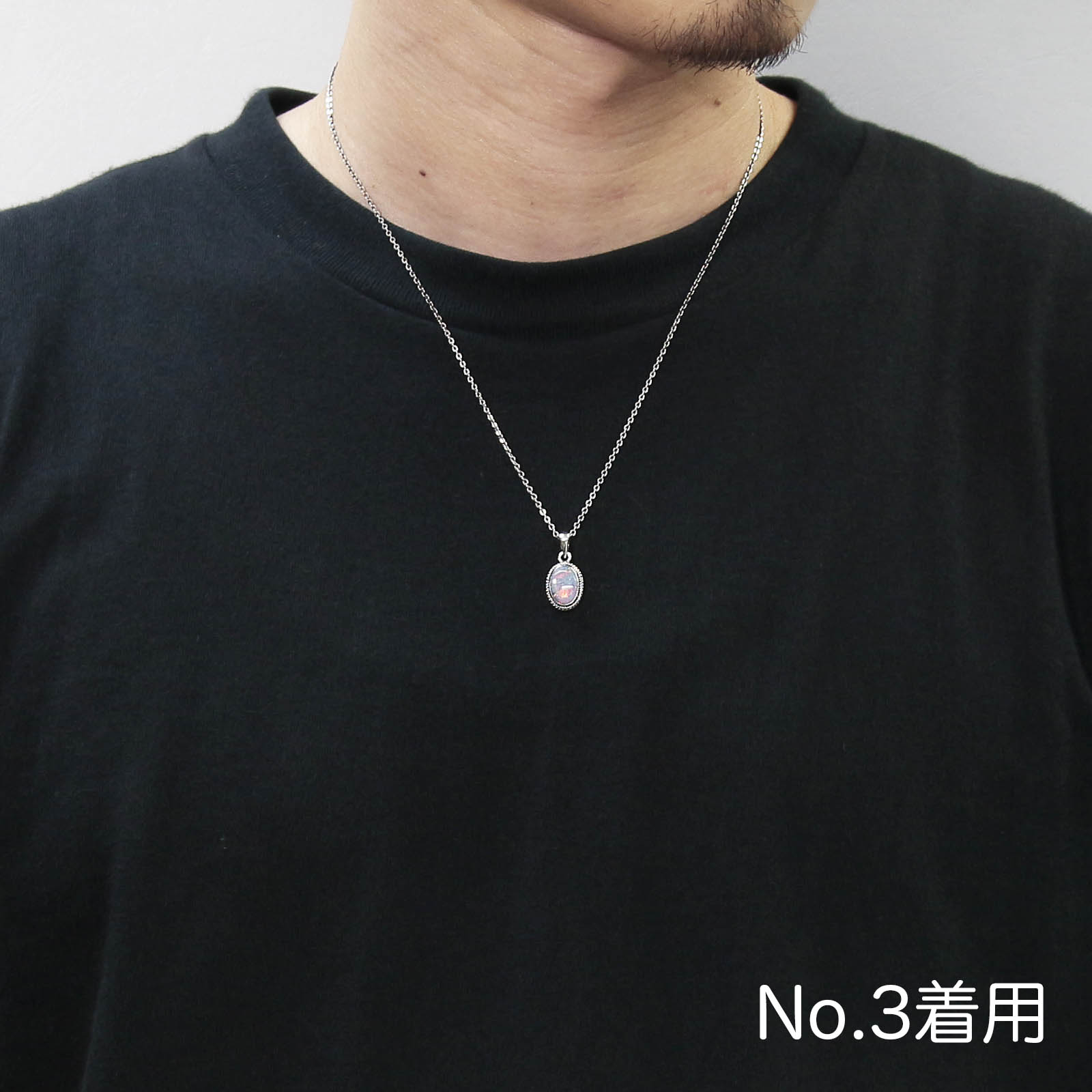 Small Opal Stone Necklace