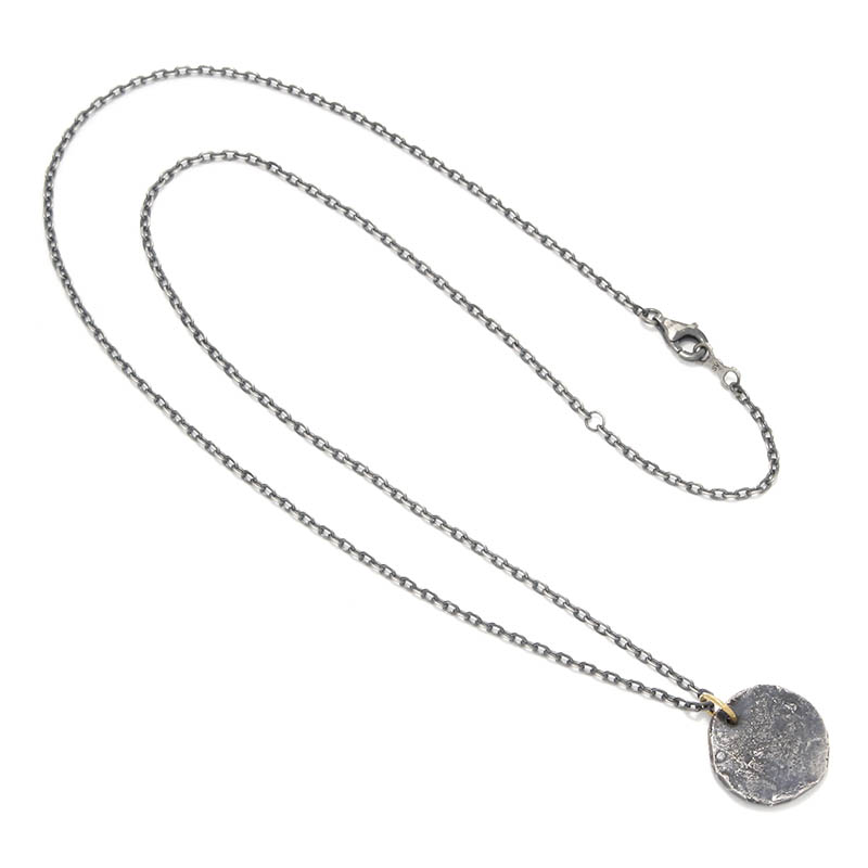 Remix Coin Necklace - Silver w/18KYG