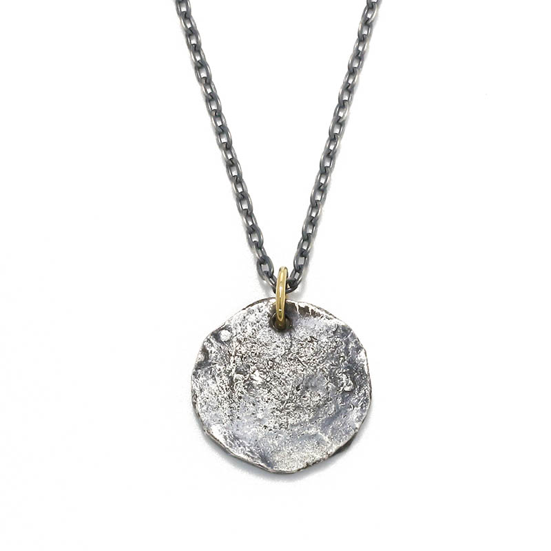 Remix Coin Necklace - Silver w/18KYG