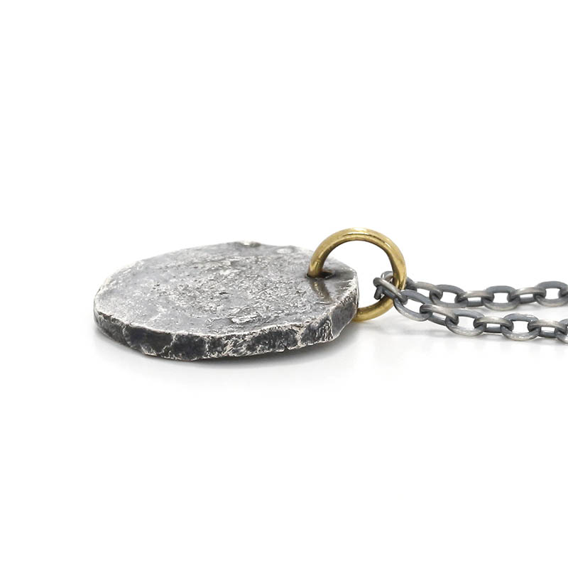 Remix Coin Necklace - Silver w/18KYG