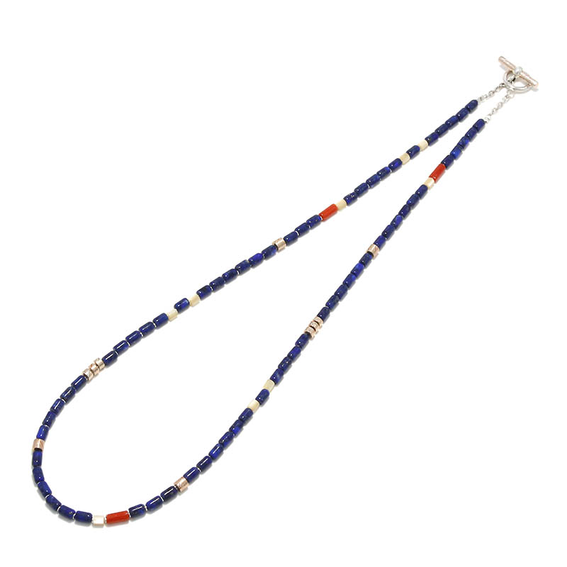 Safari11月号掲載 Tube Beads Necklace / Lapislazuli（チューブビーズネックレス / ラピスラズリ）　Suman  Dhakhwa（スーマンダックワ）