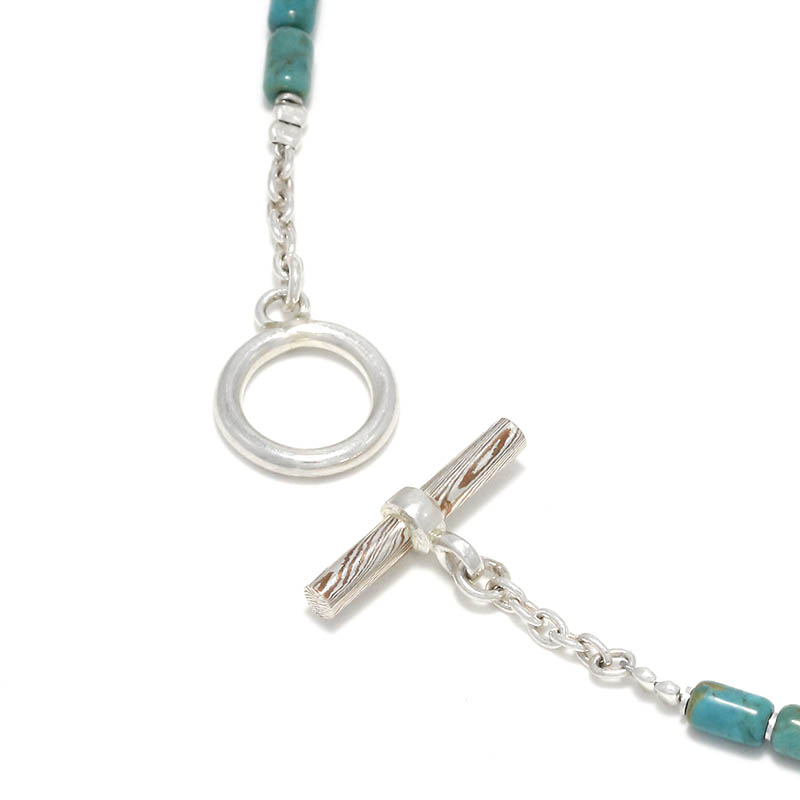 Suman Dhakhwa（スーマンダックワ） Tube Beads Necklace / Turquoise