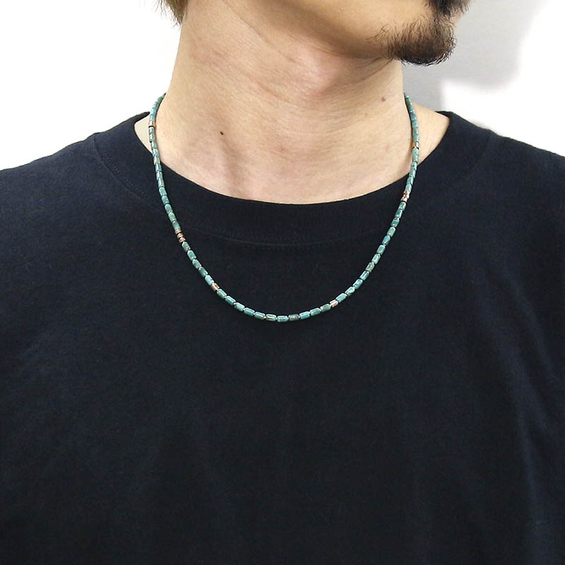 Tube Beads Necklace / Turquoise