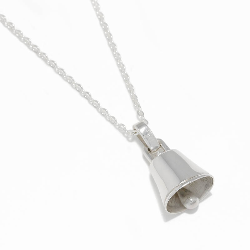 Lucky Bell Charm Necklace / Silver