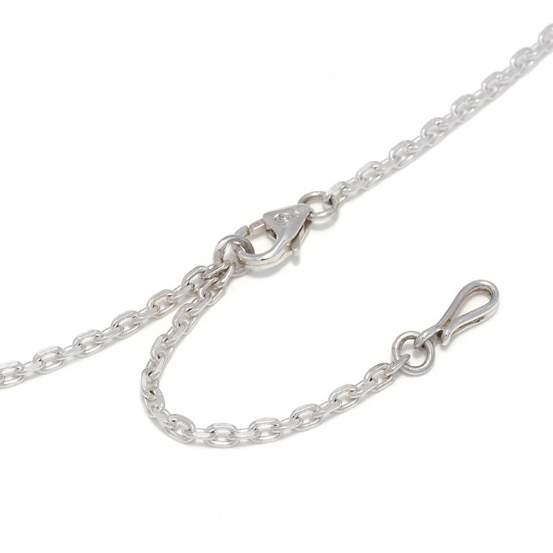 MOKUME Slice Beads Chain Necklace w/Stone
