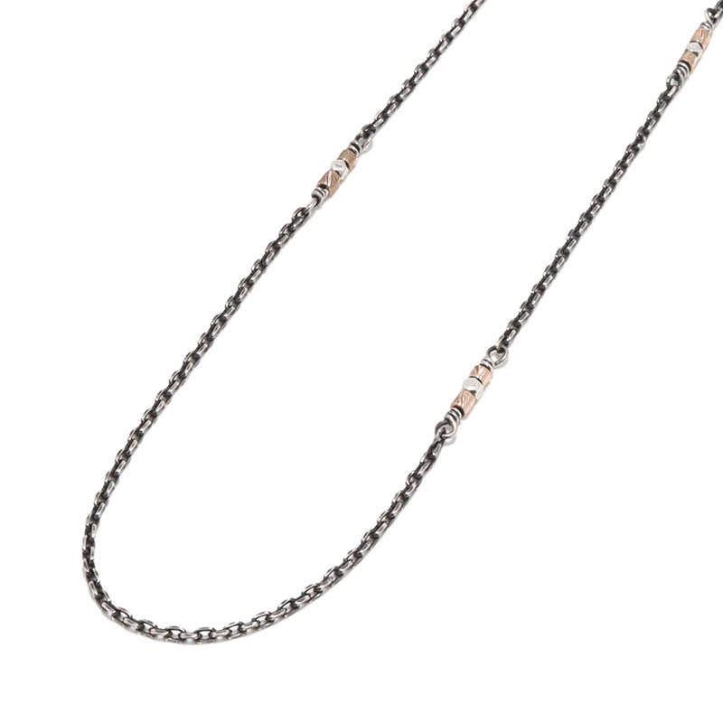 MOKUME Slice Beads Chain Necklace
