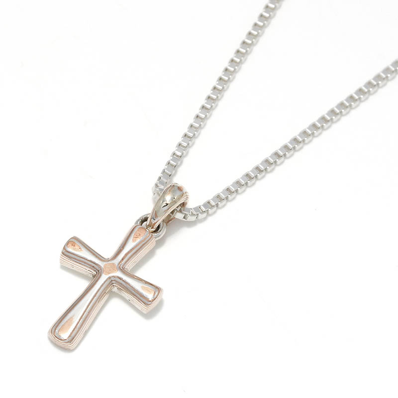 Mokume Cross Pendant